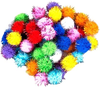 juego de bolitas peludas de colores