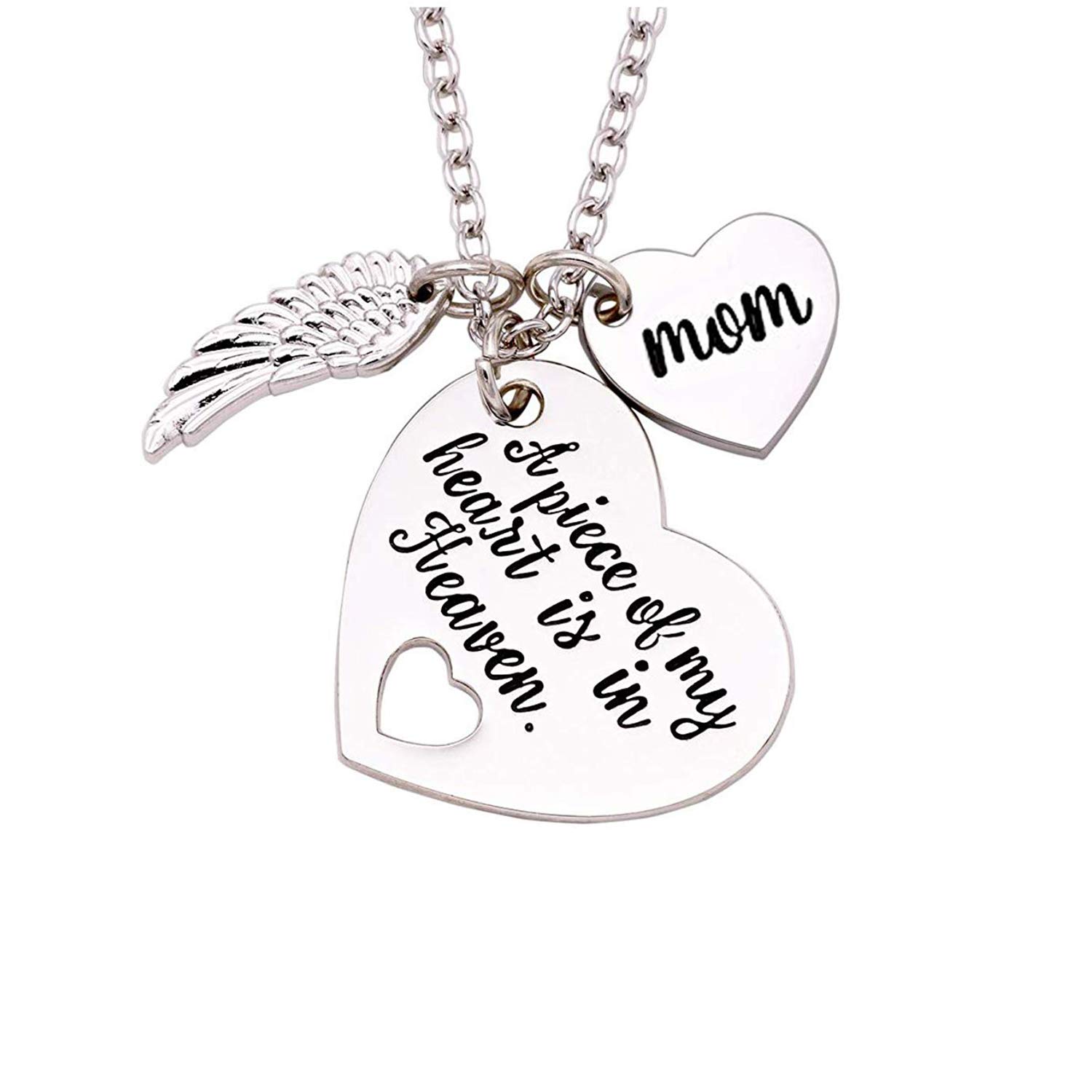 Heaven Memorial Dad Mom Necklace Loss 