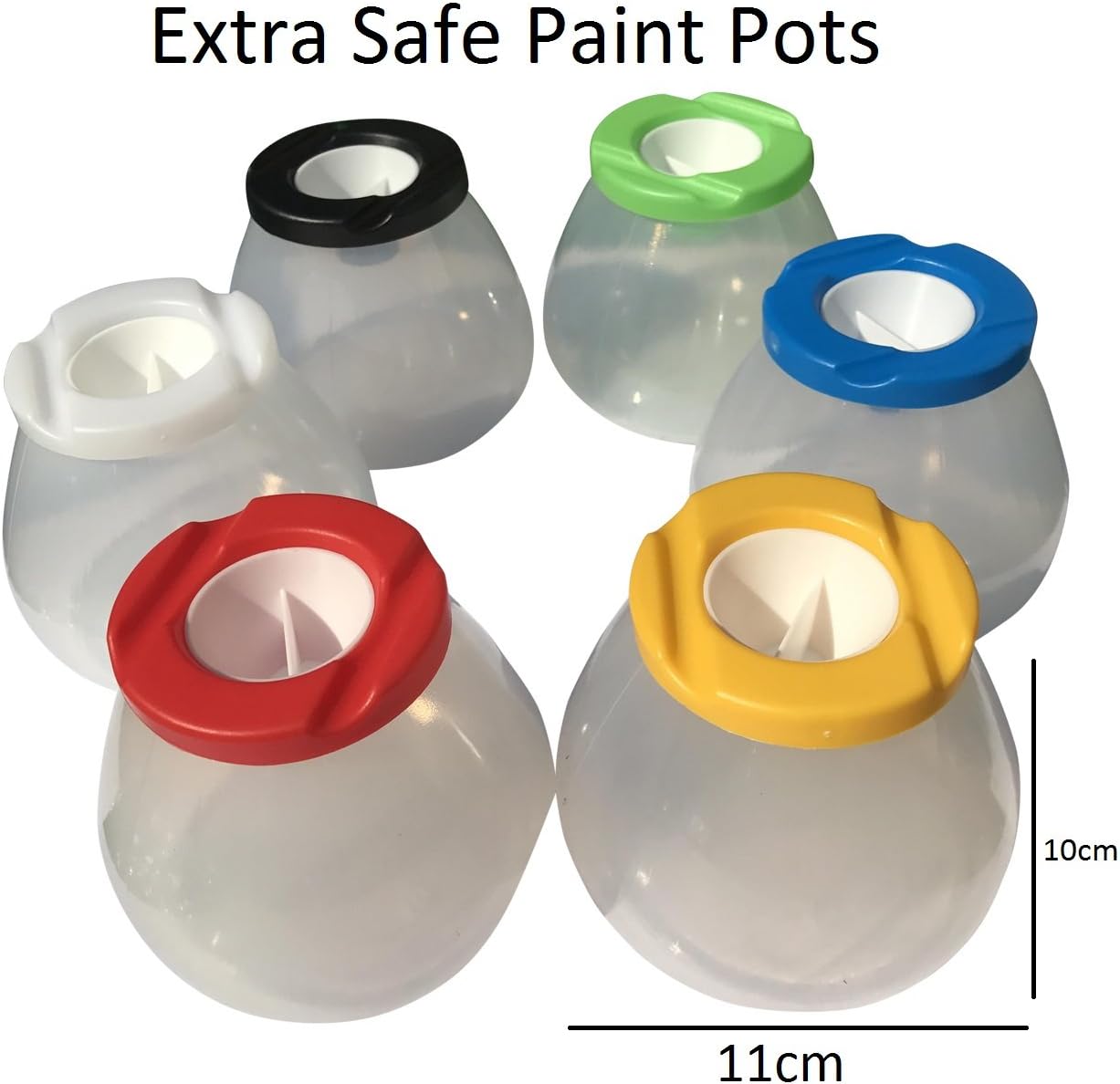 READY 2 LEARN Non-spill pots, multicolour, 33.33 ml (Pack of 6) - Image 4