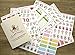 PPAPPAPPIYO Cat Planner Sticker Accessories, Journals, Calendars, Weekly Stickers / 12 Sheets Size 4 X 5.5 Inch