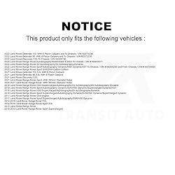 Front Disc Brake Rotors Pair For Land Rover Range