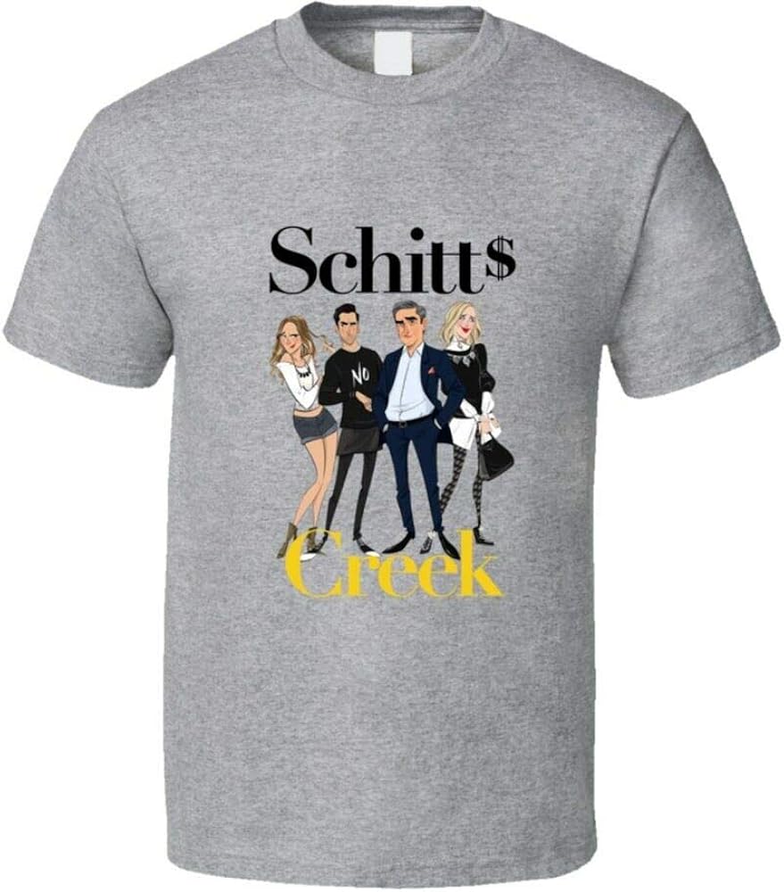 Schitt'S Creek Cast T-Shirt Graphic Top Printed Shirt Short Sleeve Mens