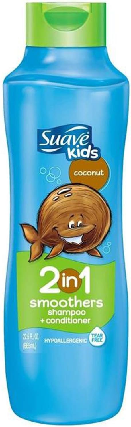 Suave Kids Coconut 2 In 1 Smoother Shampoo and Conditioner (665 ml/22.5 oz)