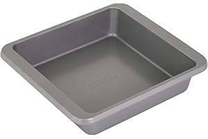 KitchenAid 9in Nonstick Aluminized Steel Square Cake Pan, Contour Silver
