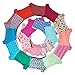 MoDDeals Women's Underwear Panties Plus Size & Reg Size Boy Shorts Microfiber Shadow Stripe 12 Pack