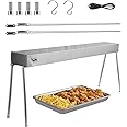 VEVOR Food Heat Lamp, 750W Hanging Commercial Food Heating Warmer, Stainless Steel Electric Strip Heater Light with Cord, Heatlamp Warming Equipment for Food Restaurant, Buffet, and Catering Kitchen