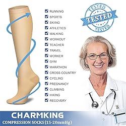 CHARMKING Compression Socks for Women & Men