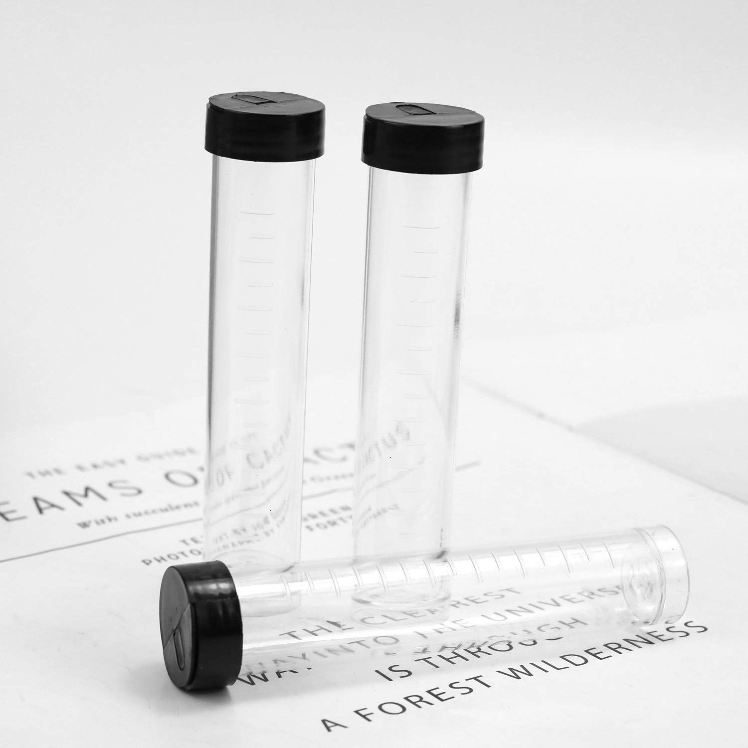 Monrocco 10 Pack Clear Plastic Sewing Needle Case Tube Sewing Needles