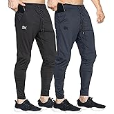 BROKIG Mens Lightweight Gym Jogger Pants,Men's Workout Sweatpants with Zip Pocket
