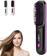 Baomaeyea Go Brush Pro UK Cordless Hair Straightener Brush 3 Temperatures