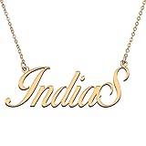 HUAN XUN Customized Custom Simple Any Name Necklace