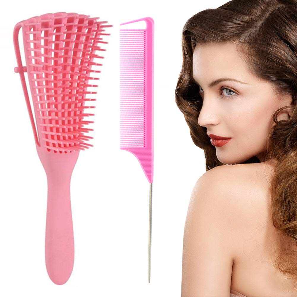 Detangler Brush Hair Brushes for Curly2Pcs Hair Brush for