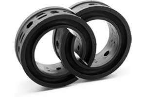AICARS Shock Absorber Spring Rubber: Coil Spring Booster Cushion Car Bumper Buffer Power Cushion Black E Type- Pack of 2