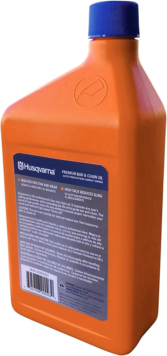 Husqvarna 610000023 Bar & Chain Oil, Quart: Garden & Outdoor