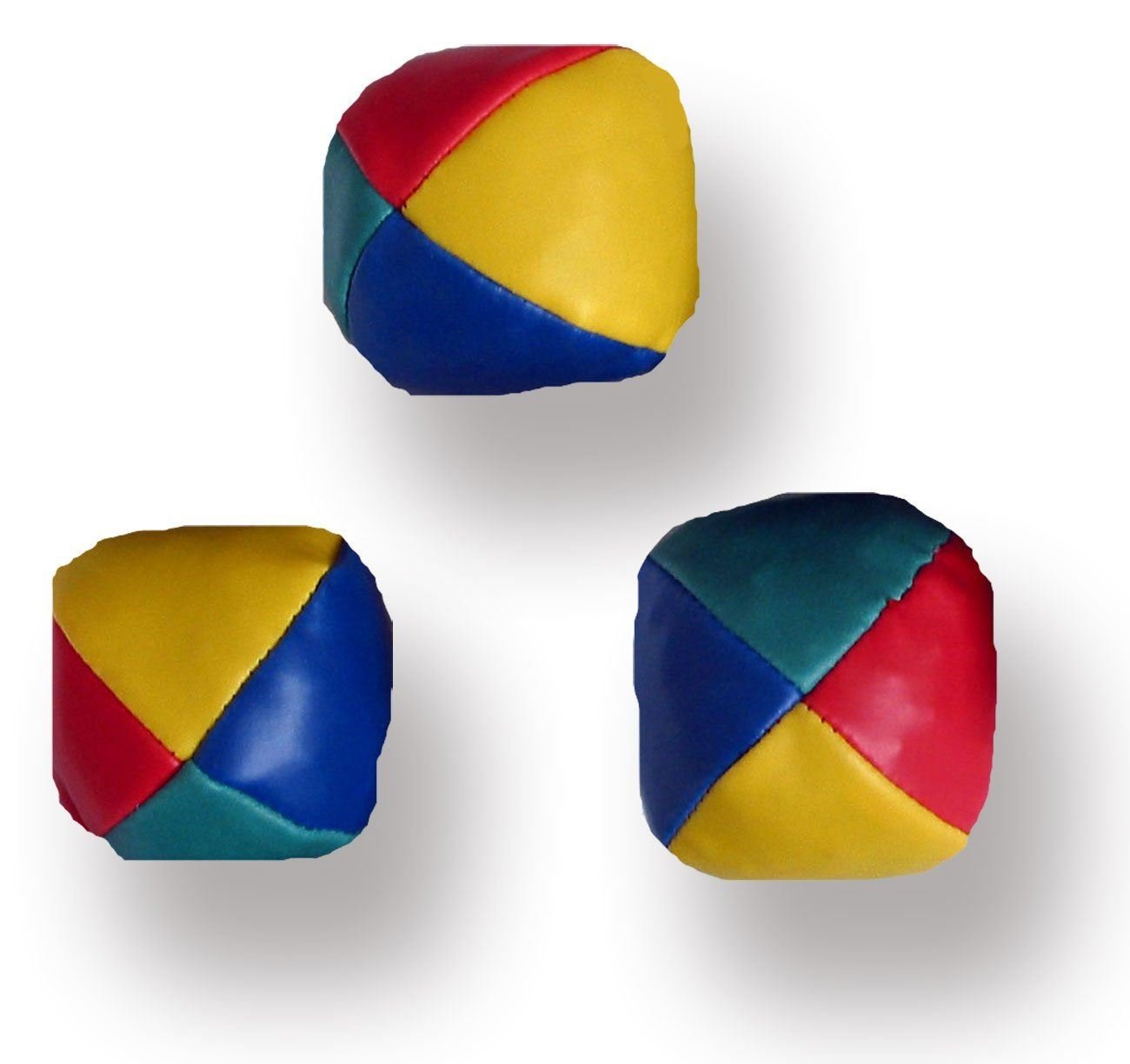 Set of 3 Circus Clown Coloured Juggling Balls Learn to Juggle Toy Game