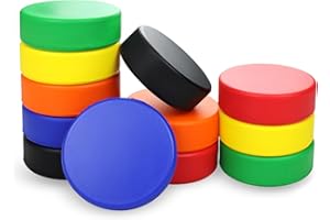 APUXXJUPA Soft Foam Hockey Balls, High-Visibility Low-Bounce Stress Balls Knee Hockey Pucks for Kids Indoor Hockey Practice Adult Floor Game