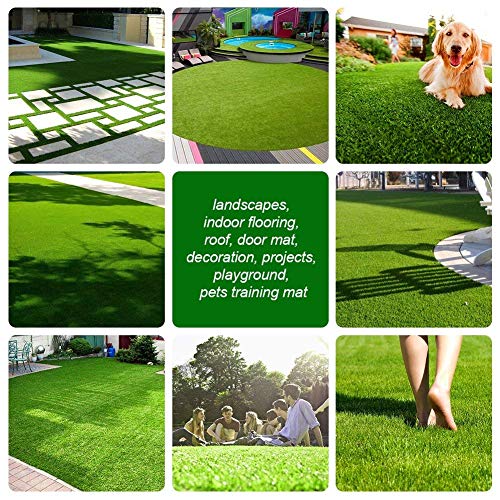 Fas Home Artificial Grass Turf 3FTX10FT(30 Square FT), 1.38" Pile