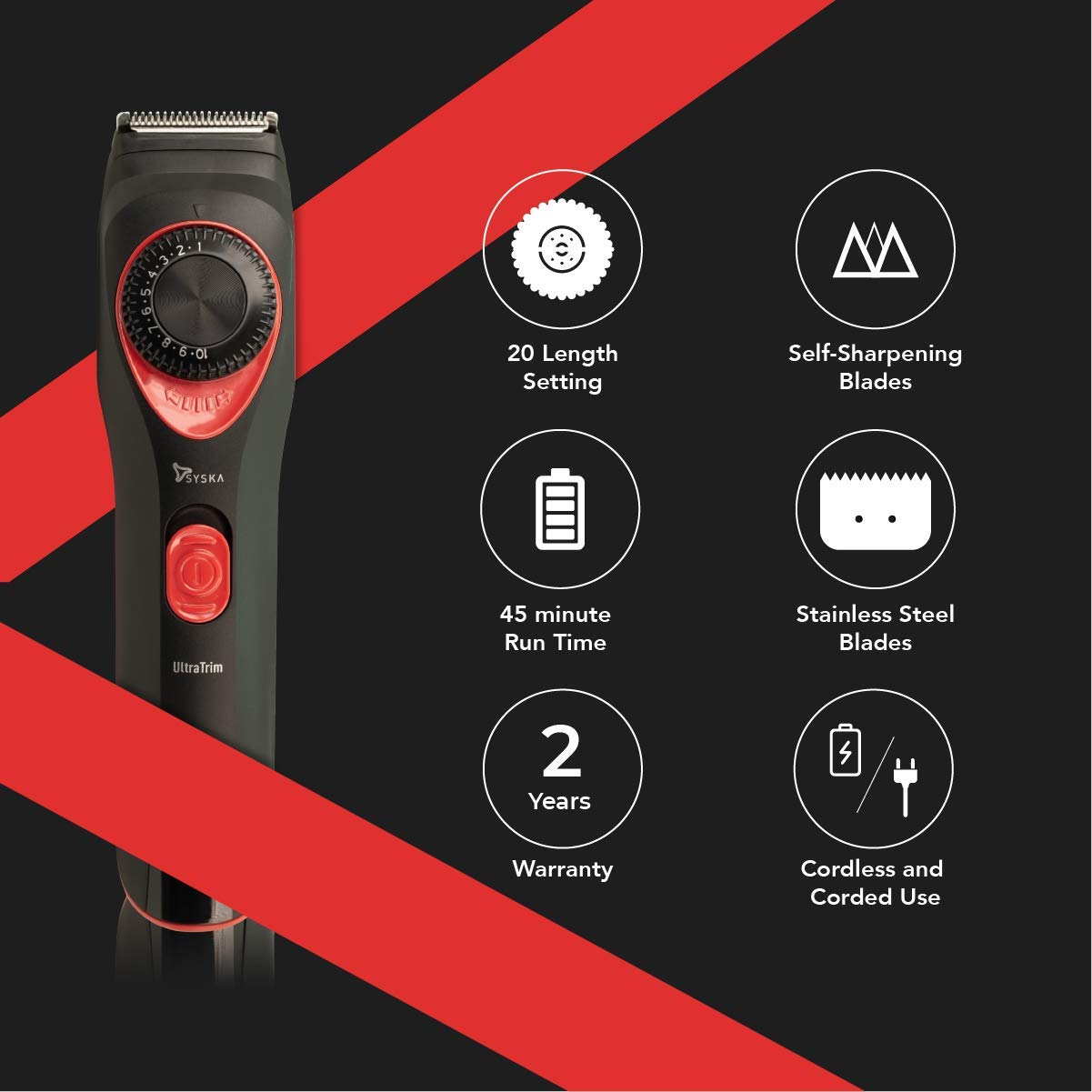 syska ultratrim ht700 beard trimmer