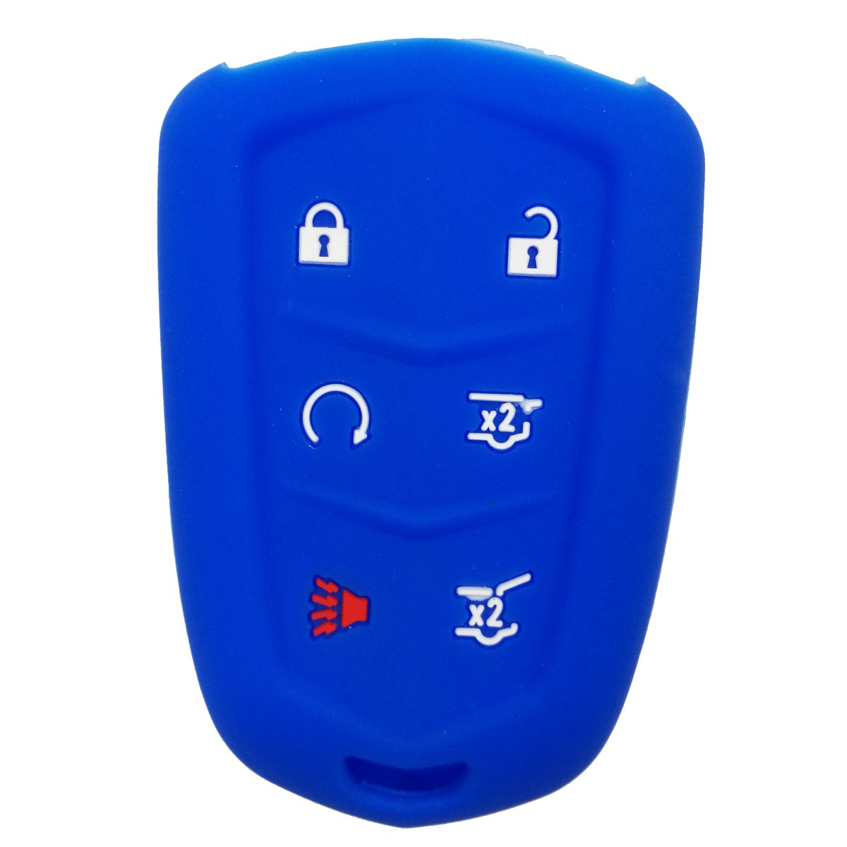 売り切れ必至 Coolbestdaシリコン6ボタンスマートキーfobカバーケースキーレスリモートプロテクターfor 15 16 17 Cadillac Escalade Esv Hyq2ab ブルー 124zs B073gszkr8 特売 Yuvaunstoppable Org