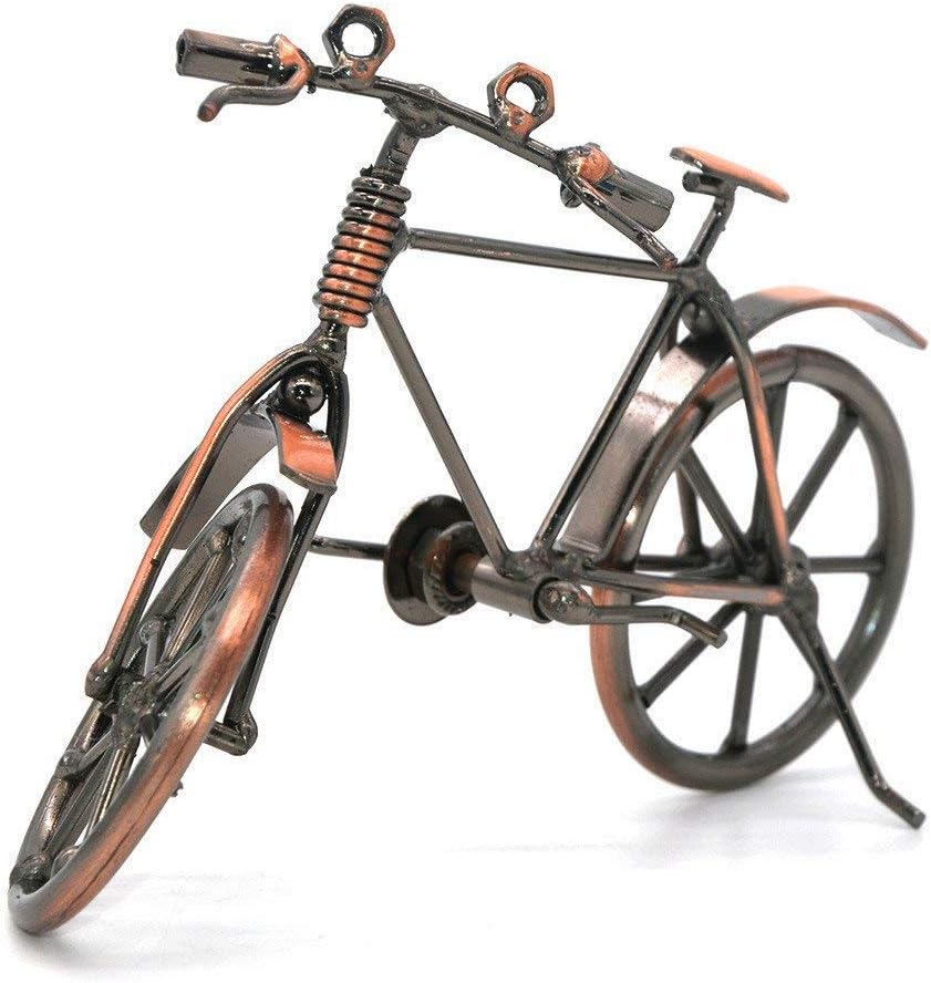 Luckyrainbow Metal sculpture Retro Classic Handmade Iron Bicycle unique