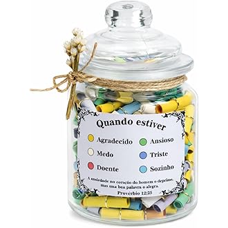 Pote da Gratidão com Versículos Bíblicos Coloridos