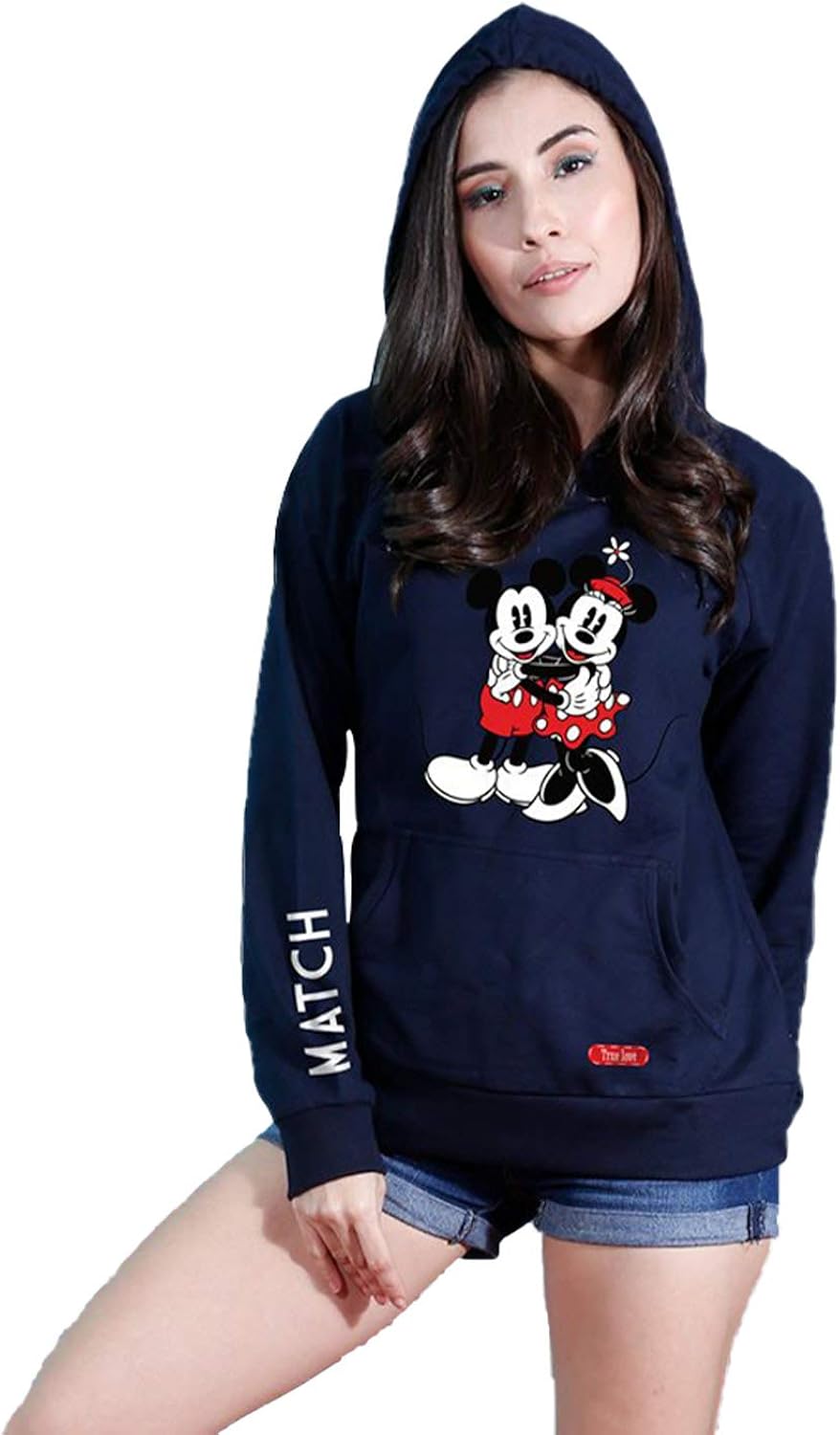 Buy Perfect Match Disney Hoodies For Women navy at Amazon.in