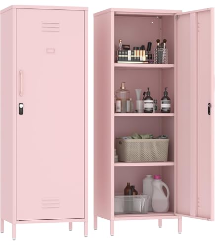 Amazon.com: MIOCASA Pink Metal Storage Locker for Girls 59.06-inch