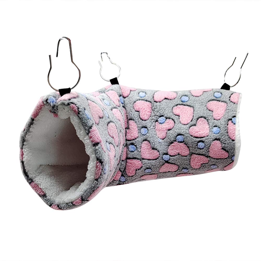 luckything Tunnel Tube Toy for , Ferrets, Hammock Accessories Cave Hanging Bed Hamster Cages Small Animal Bed Tubes Tunnel with Hooks for Small Chinchillas Hamsters Mice Rodents