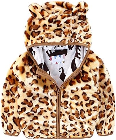 Owone Box girls birthday present clothes Leopard Tiger Pattern Jacket coat L3Y