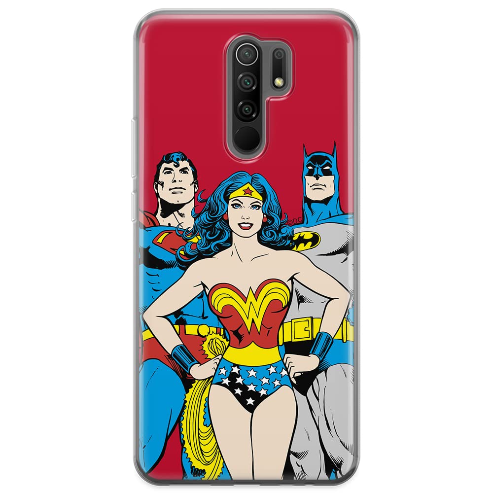 ERT GROUP mobile phone case for Xiaomi REDMI 9 original and officially Licensed DC pattern Justice League 003 optimally adapted to the shape of the mobile phone, case made of TPU