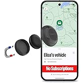 Magnetic Hidden GPS Tracker for Vehicles – Long Battery Life, No Subscription, Car Tracker Device Hidden (Android Tracker)