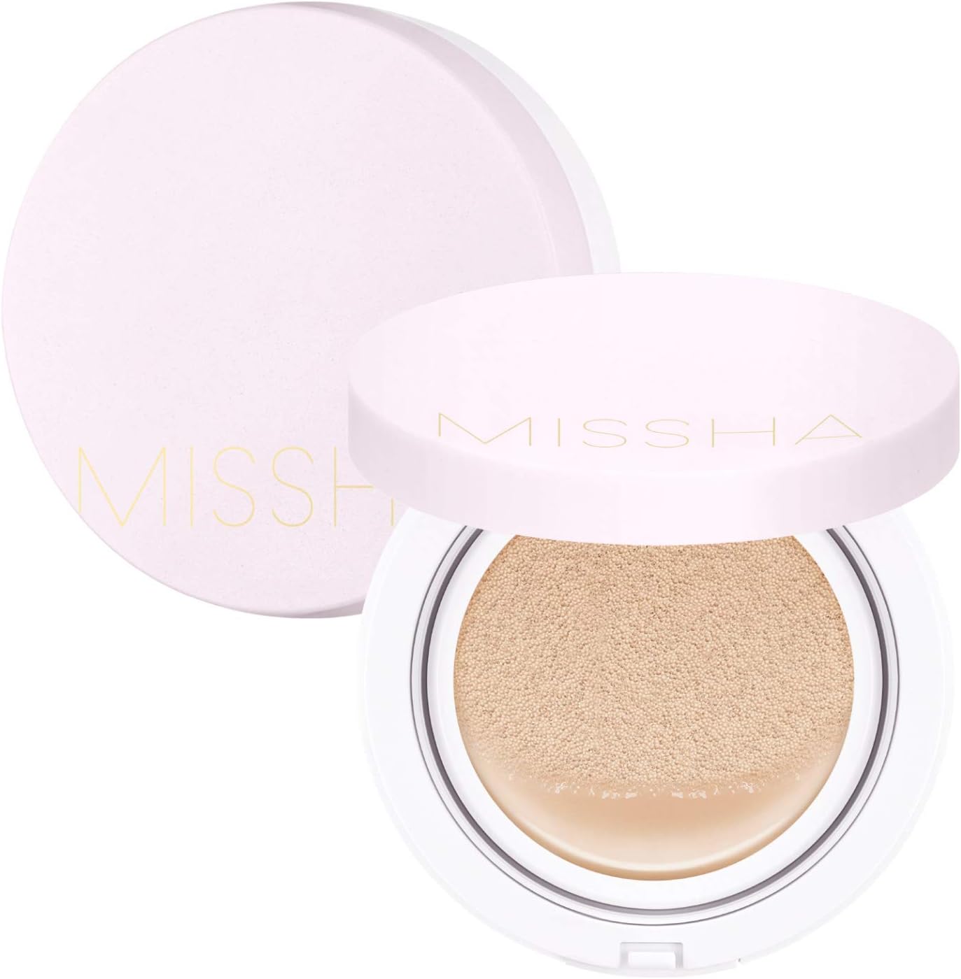 Missha Magic Cushion Cover Lasting Foundation SPF50+/PA+++, #21 Light Beige 15 g, 8809581449282, 15 g (Pack of 1)
