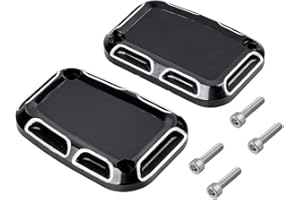 1 Pair of Edge Cutting Front Brake Clutch Master Cylinder Cover Compatible with Harley Night Rod Special V Rod Muscle VRSCF V