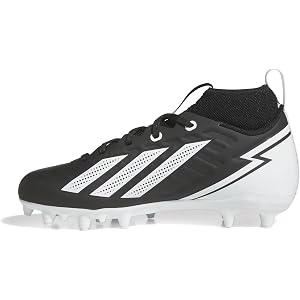 adidas Unisex-Kids Adizero Impact.2 Ii Amercian Football, Black/White, 4.5
