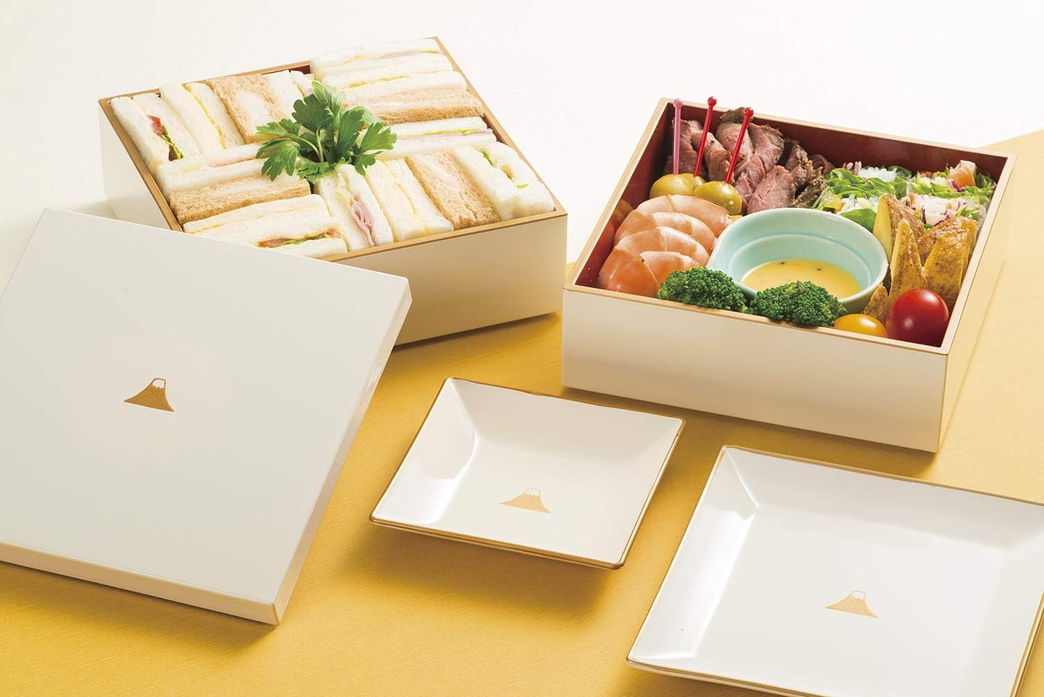 宮本産業 二段重 富士山