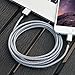 iPhone Charger, EverDigi 4Pack 10FT Premium Lightning to USB Cable 8 Pin Nylon Braided Charging Cable Cord for iPhone 7/7 Plus/6/6s/6 plus/6s plus/iPhone 5/5s/5c/SE/iPad/iPod and More(white)