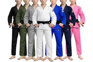 FUJI Original Kids Middleweight BJJ Gi Brazilian Style Jiu Jitsu Uniform with White Belt