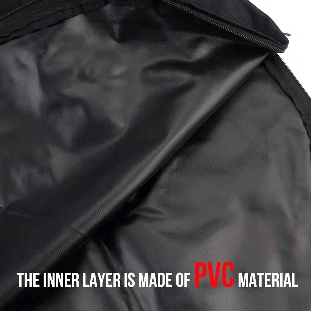 Yolaka Oversize 45 Inch Travel Sports Equipment Long Bag Heavy Duty Zipper Duffelbag Waterproof Black