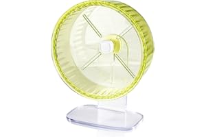 JINZHENHONG 9In Hamster Wheel, Adjustable Chinchilla Wheel, Silent Spinner Hamster Wheel, Hedgehog Mouse Wheel for Dwarf Syrian Gerbils Mice and Other Small Size Pet (9 Inch, Green)