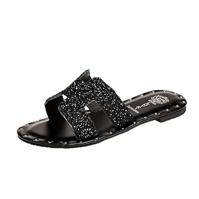 rhinestone h sandals