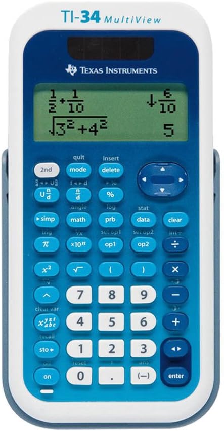 TI-34 MultiView + Protective Case + Prime Warranty, Black - Image 3