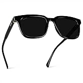 WMP Eyewear - Men's Polarized Sunglasses: Bold Modern Square Design, Acetate Frame, UV Protection
