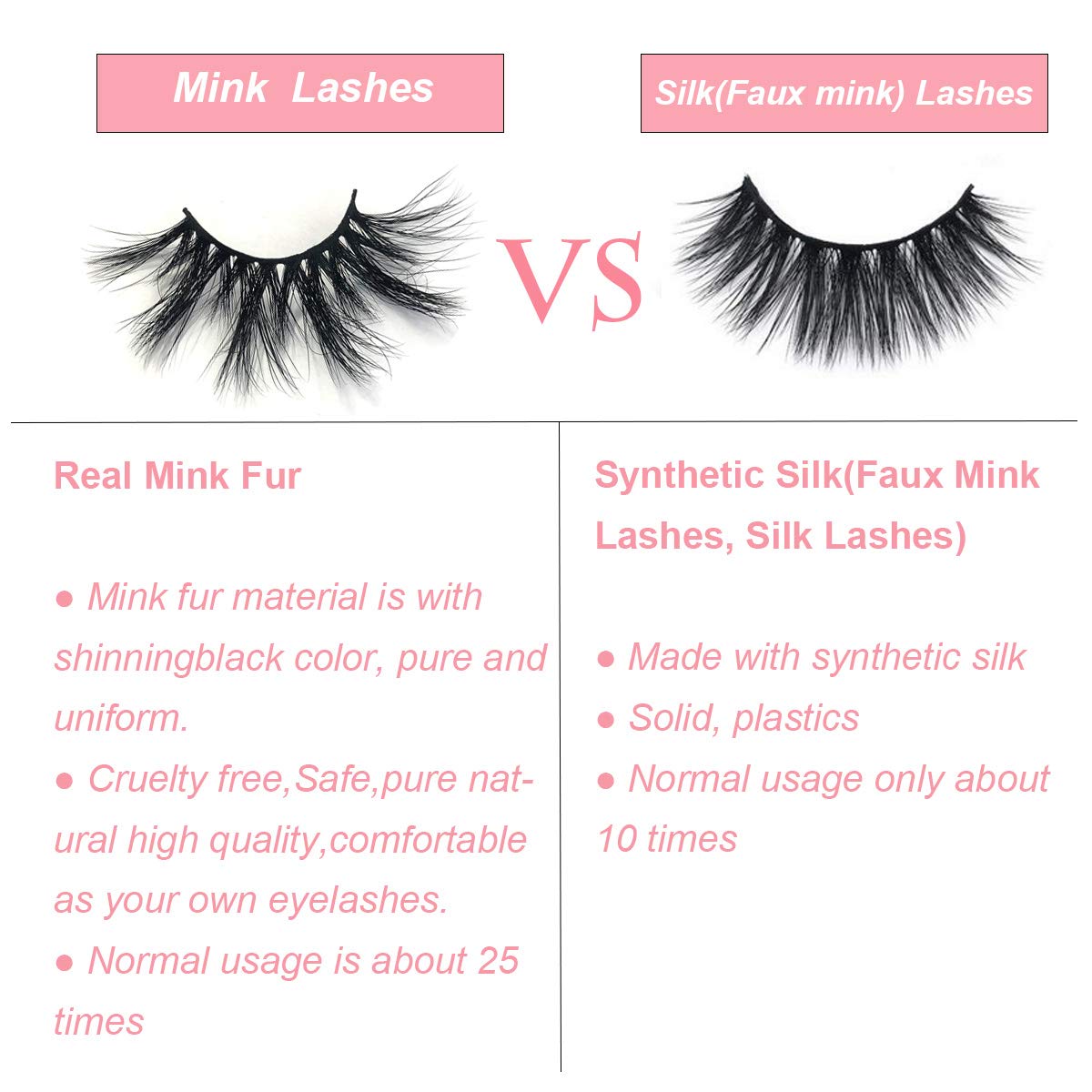 mikiwi 25mm Mink Lashes, Fluffy Volume Mink Eyelashes, Real 5D Mink Lashes Bulk, Dramatic Long 25mm Eyelashe, Wholesale Mink lashes, Pack of 4