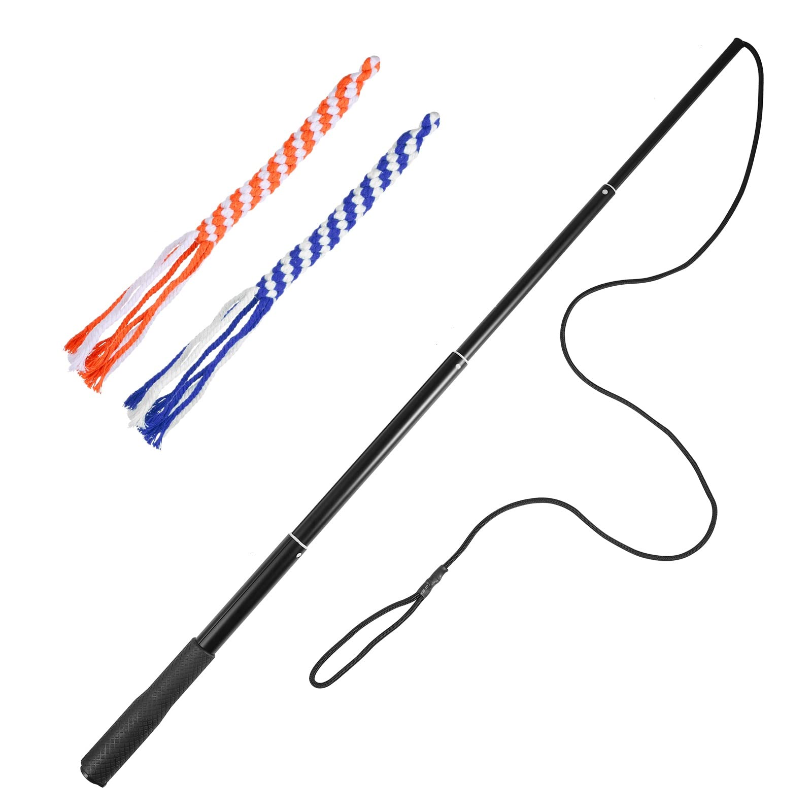 VILLCASE Dog Flirt Pole Strong Large Interactive Lunge Toy for Outdoor Training and Play with Rubber Grommets Durable Design for Puppy and Dogs