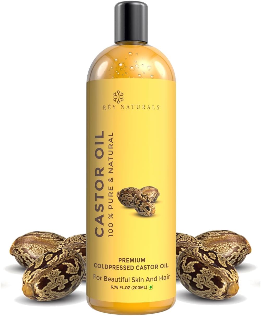 Rey Naturals Cold Pressed Castor Oil, 200ml