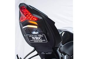New Rage Cycles Fender Eliminator Compatible with Kawasaki ZX-6R (2019-Present) Tucked 2024-Present Dual-Load Equalizer