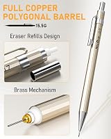 Nicpro 6PCS Metal Mechanical Pencils Set 0.3 0.5 0.7 0.9mm Lead Holder 2mm view 3
