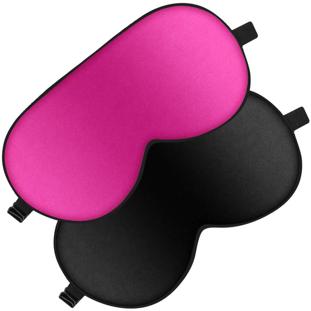 Sleeping Eye Mask 2 Pack, maxin Natural Silk Eye Mask,Super