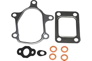 Haturbo T25 GT25/GT28 TB25 TB28 Turbo Stainless Steel Gasket kit Compatible with Garrett Fit for GT2871 GT2860 GT2876 OE 215049 5 Bolt Gasket OE 210230 Turbocharger