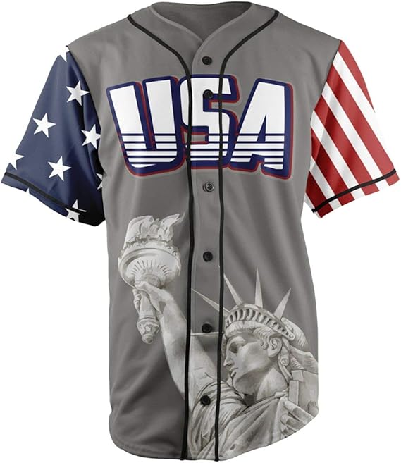 grey and white baseball jersey